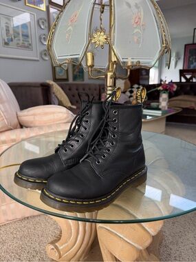 Dr. Martens 1460 Smooth Black Leather Boots - Women’s 6